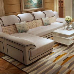 Preorder-Fabric three-seat sofa+chaise longue+armchair