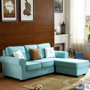 Preorder-Fabric three-seat sofa+foot stool