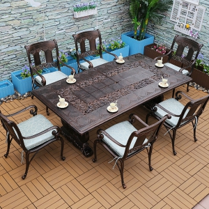 Preorder-outdoor table+6 chairs 