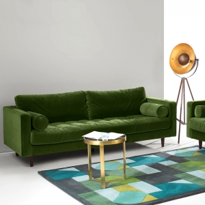 预售-北欧布艺沙发小户型客厅转角组合现代简约乳胶三人位布艺沙发