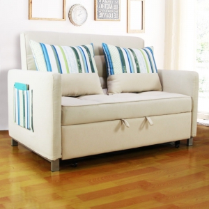 预售-多功能 布艺客厅沙发 小型用户家具 折叠双人懒人沙发床