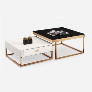 Preorder-coffee table（black+white）