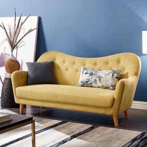 Preorder-fabric three-seat sofa