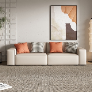 预售-豆腐方块客厅布艺沙发大小户型意式极简科技布直排