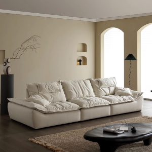 预售-意式奶油风云朵布艺沙发现代简约客厅直排