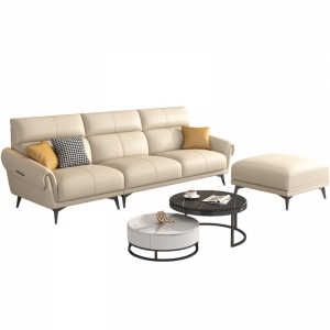 预售-北欧现代简约奶油布艺风沙发小户型简易出租屋客厅轻奢双人沙发